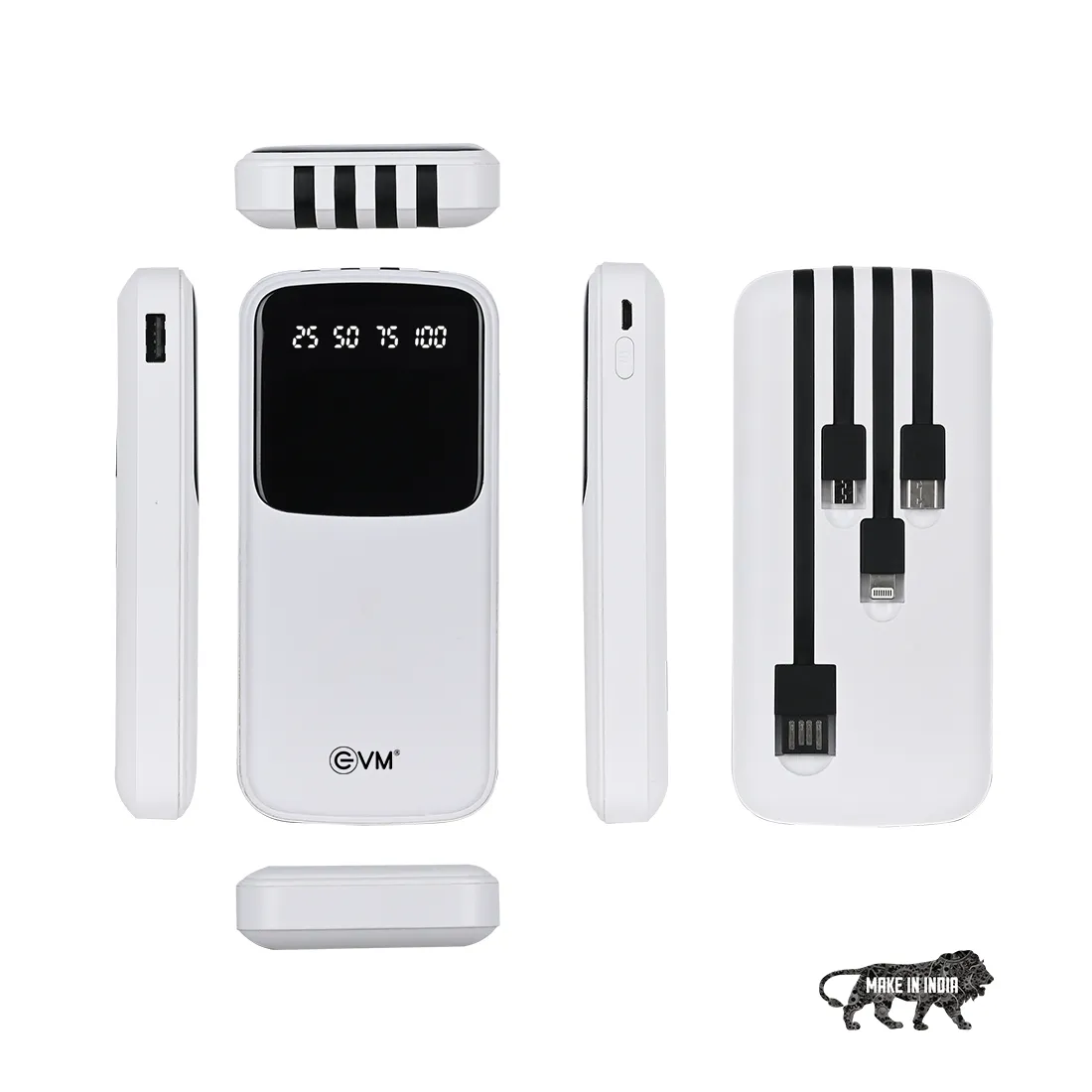 EVM Power Bank 10000 mAh (EnCase+ P0108) White view 3